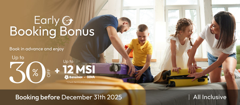 Early Booking Bonus  at Tesoro at Tesoro Ixtapa traveling from March 01st, 2026 to February 28th, 2027