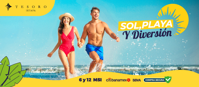 Sol, Playa Y Diversión  en Tesoro en Tesoro Ixtapa viajando del 01/Agosto/2022 al 31/Agosto/2022