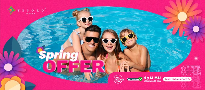 Spring Offer  at Tesoro at Tesoro Ixtapa traveling from March 01st, 2024 to January 06th, 2025