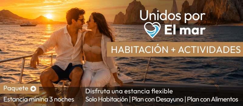 Unidos Por El Mar en Tesoro en Tesoro Los Cabos viajando del 01/Julio/2026 al 01/Julio/2026