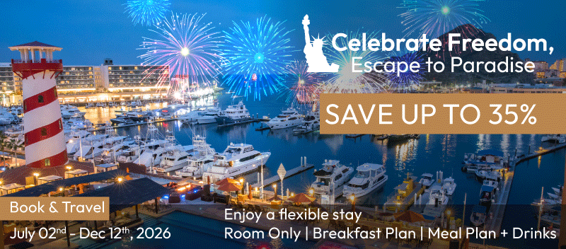 Celebrate Freedom, Escape To Paradise at Tesoro at Tesoro Los Cabos traveling from July 02nd, 2026 to December 12th, 2026