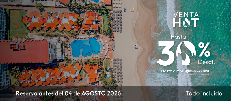 Venta Hot en Tesoro en Tesoro Ixtapa viajando del 01/Agosto/2026 al 31/Julio/2027